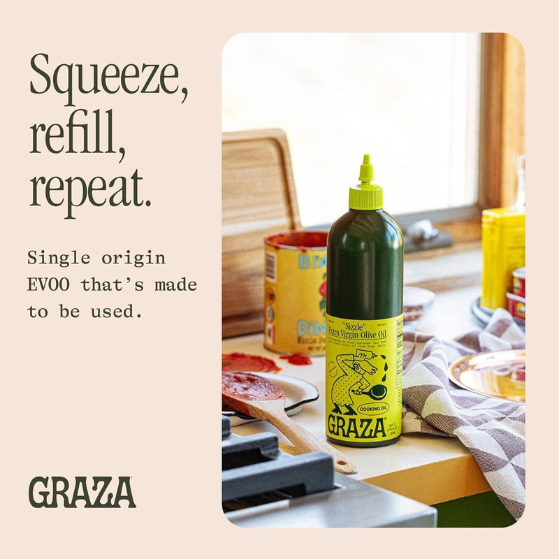 Graza Sizzle Extra Virgin Olive Oil, Cooking Oil - High