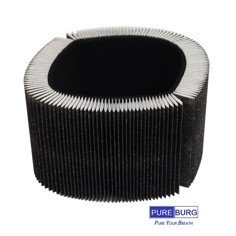 PUREBURG Replacement Filter Compatible With Dupray Bloom Air Purifier AIR030W,