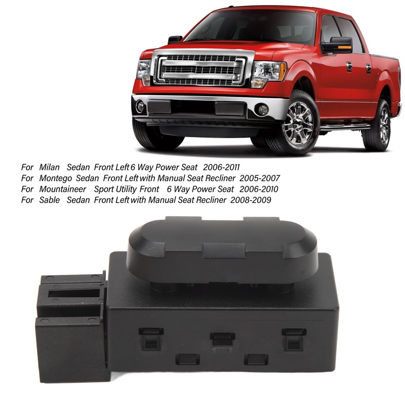 6 Way Power Seat Adjustment Switch 5F9T14B709AA Front Side Replacement