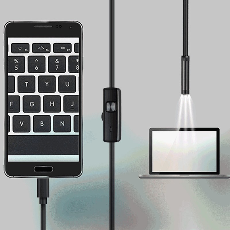 6LED Stepless Dimming Endoscope Camera 7mm High Definition Pipeline Machinery