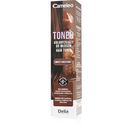 Cameleo - Toner Colorante per Capelli Castagna Dolce, Toner Lavabile Senza Ammoniaca, Ravviva il Colore e Dona Lucentezza, Con Olio di Marula e Acido Lattico, Fino a 8 Lavaggi, 100 ml