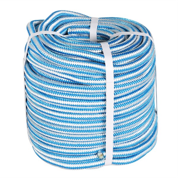 Double Braided Polyester Rope, 1/2 in 150 Ft 16-Strand Polyester