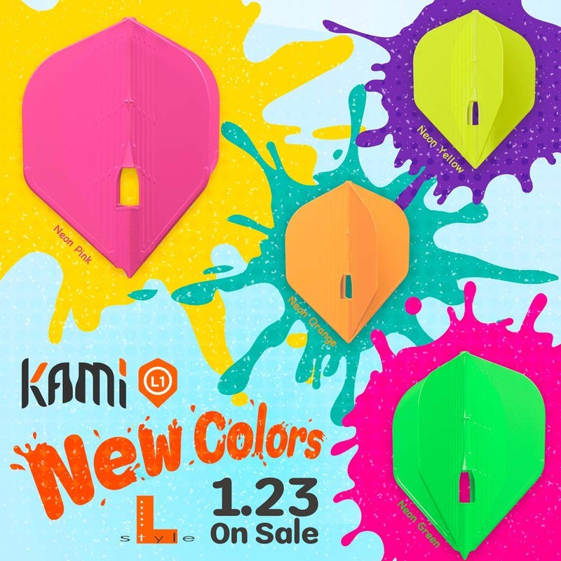 Lstyle dart flights: l1 pro kami standard shape - ultra