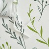 YASMENG Bed Linen Leaves 155 x 220 cm Green Grey