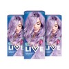 Schwarzkopf LIVE Pretty Pastels Purple Hair Dye, Pack of 3,