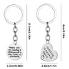 FineGood 6 pcs Teacher Appreciation Gifts Keychains, Heart & Circle