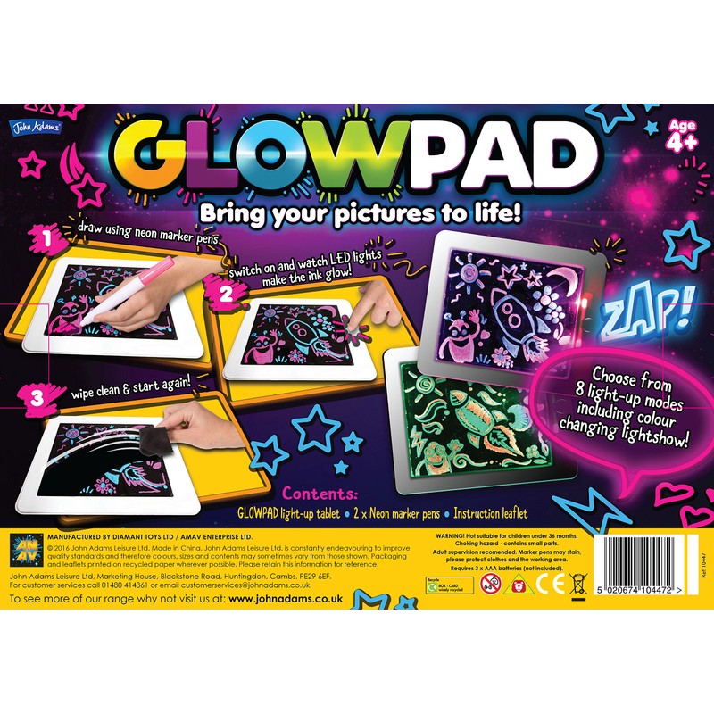 John Adams | GLOWPAD light-up drawing pad: Bring your pictures