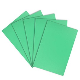 sourcing map Corrugated Plastic Sheets,3mm Green Blank Yard Lawn Signs,8 Inch x 12 Inch,Waterproof Sign Blank Board 5pcs