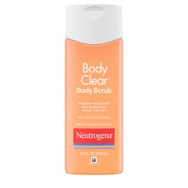 Neutrogena Neutrogena Body Clear Oil Free Acne Body Scrub with 2% Salicylic Acid Acne Treatment Medication, Exfoliating Salicylic Acid Body Wash to Treat Acne on Back, Chest & Shoulders, 8.5 fl. oz