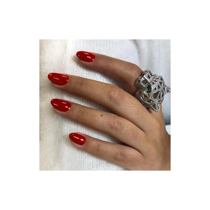 SXVME Uñas Postizas Rojo Vino, Uñas Postizas Cortas Ovaladas Redondas