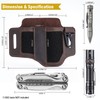 VIPERADE Leather Sheath for Belt, EDC Multitool Sheath, Leather Knife