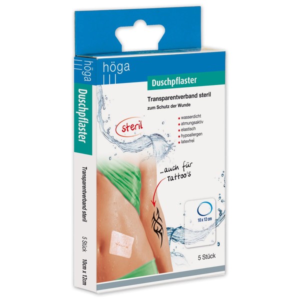 Waterproof bandage, Transparent Dressing Sterile 10 cm x 12 cm