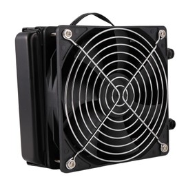 Aswalling 120mm 10 Pipe Water Cooling CPU Cooler Row Heat Exchanger Radiator with Fan for PC Computer LED Water Cooling System