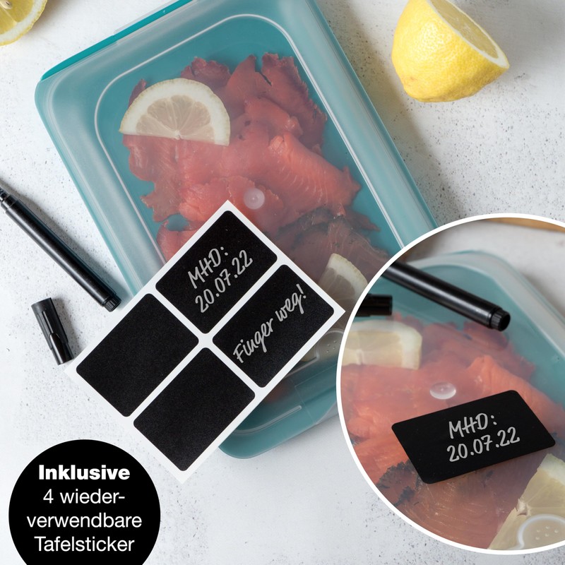 Moritz & Moritz 4x Cold Meat Containers for Fridge -