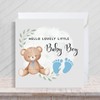 Second Ave Baby Boy Newborn Welcome Congratulations Blue Bear Square