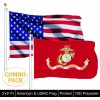 RAMSONS IMPORTS Wholesale 2 Flags United States Marine Corps Flag
