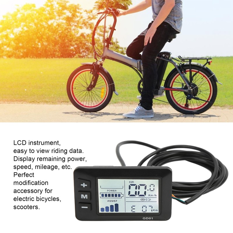 Electric Bicycle Display LCD Meter Bicycle Lithium Battery Modification Accessories