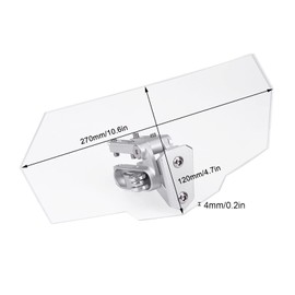 KIMISS Motorcycle Windshield, Windscreen with Adjustable Bracket, Front Windscreen Made of ABS Plastic, Universal Safety Protection Accessories