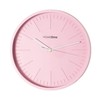 HOMETIME QUARTZ MATT PINK WALL CLOCK WITH 3D BATON DIAL