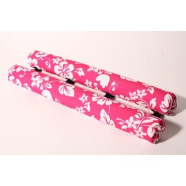 Vitamin Blue 27" Roof Rack Pads Pink Floral - Non Logo (MADE in U.S.A.) REGULAR PADS