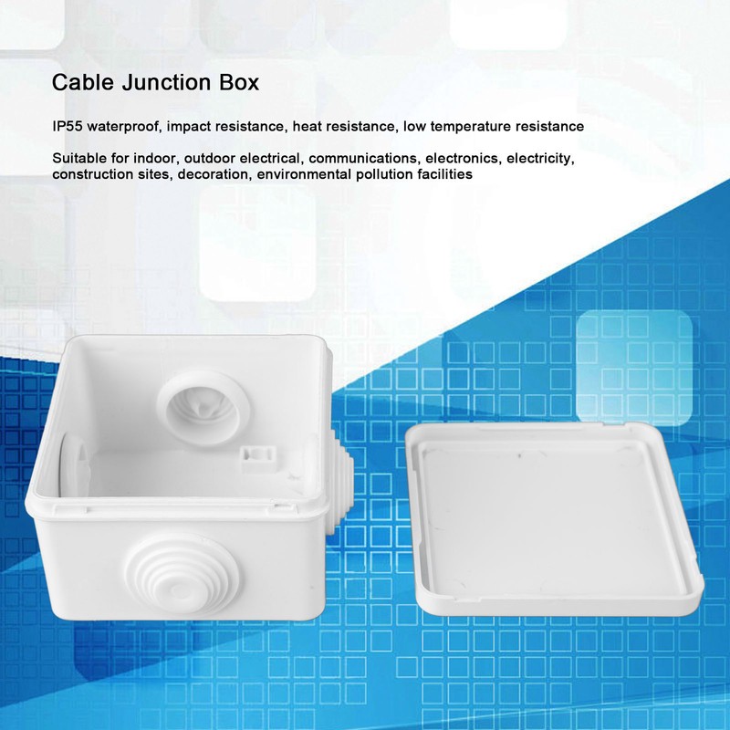 12 Pcs Cable Junction Box Waterproof Power Distribution Instrument Cable