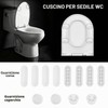 12 Pezzi Ammortizzatori WC, Paraurti per Coperchio Water, Cuscinetti Antirumore