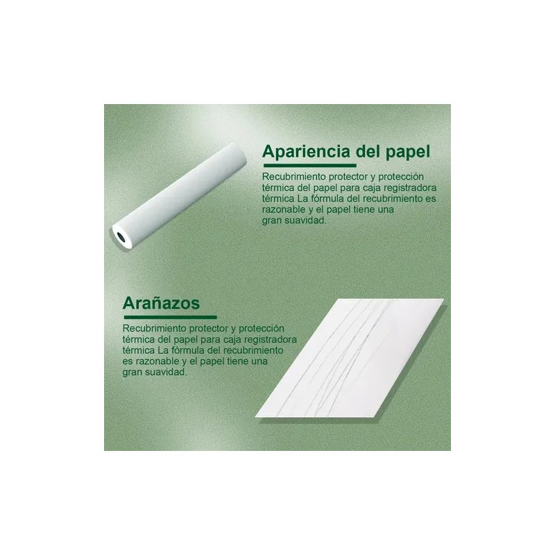 5 Rollos Papel Térmico A4 Papeles Para Impresora 210mm7.5m