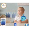 The Dreidel Company Dripless Deluxe Tapered Pastel Blue and White