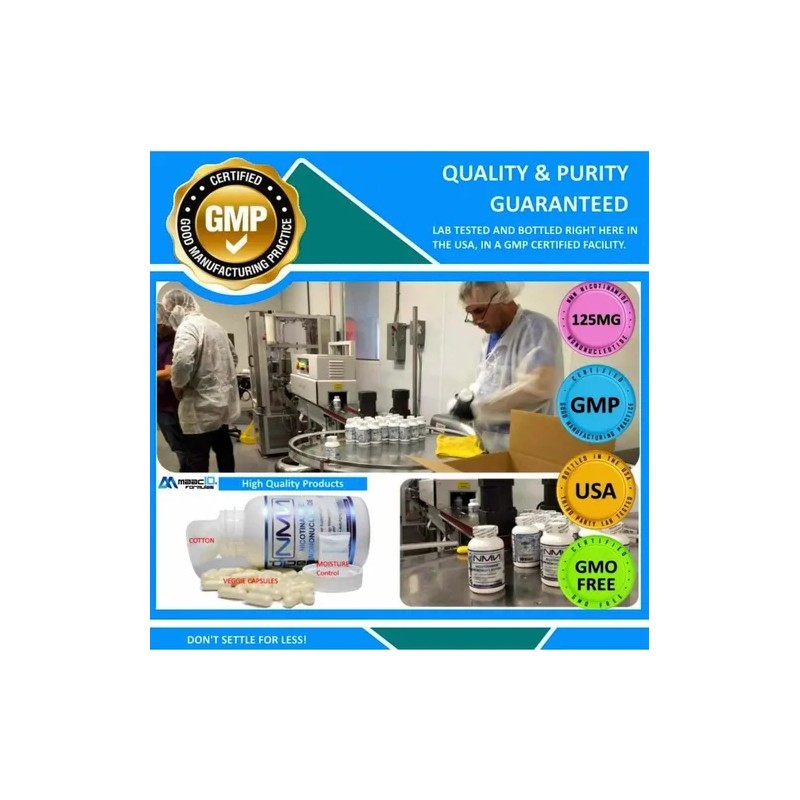 Suplemento Nmn Antienvejecimiento Precursor Nad Hecho Usa