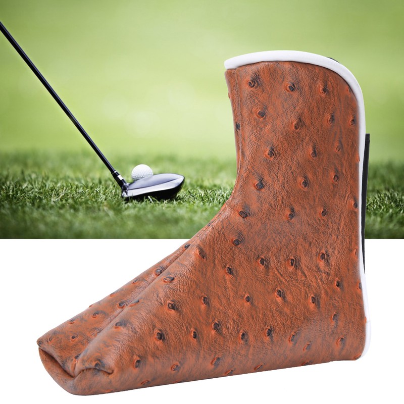 L Shape PU Leather Waterproof Thicken Lining Golf Putter Head