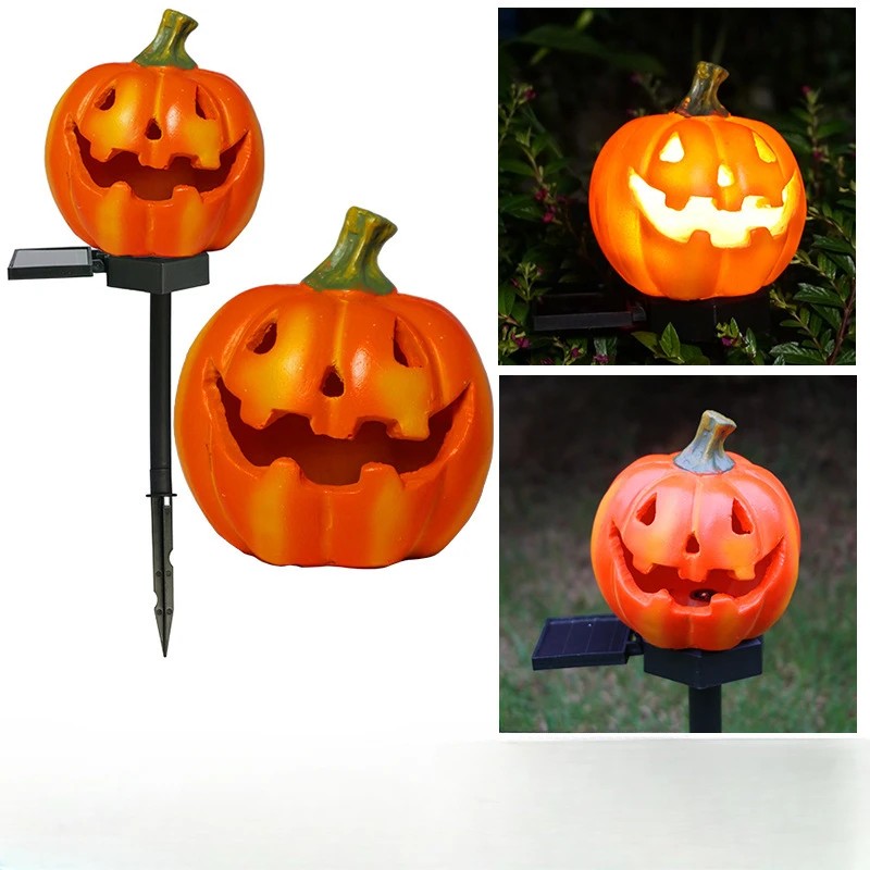 Solar Halloween Garden Lights for Outdoor Decor – Waterproof Pumpkin