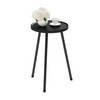 YAUKTAK Small Couch Side Table, Drink Table, Mini Round End