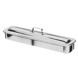 Grafco Instrument Catheter Tray with Strap Handle, Stainless Steel, 8-1/2 x 3 x 1-1/2", 3254