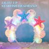BARTOSI - Diadema de sirena iluminada con luces LED para