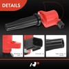 A-Premium (Red) Engine Ignition Coil Pack Compatible with Ford Escape,