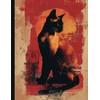 Siamese Cat Zodiac Fiery Red Composition Notebook Journal