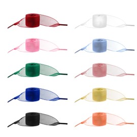 COMNICO 10 Pairs Shoe Laces Soft Silk Satin Shoelaces Snow Yarn Fashion Ribbon Shoestrings Flat Wide Colorful Shoe Ties for Women Girls Lady Sneaker(10 Colors)