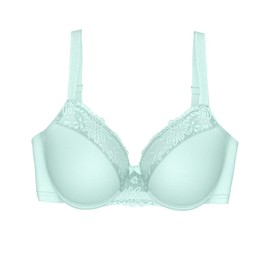 Triumph - Ladyform Soft Women's Minimiser Bra - Moulded Cups, Lace Design, Wide Soft Straps, kristallblau