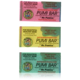 Mr. Pumice Mr. Pumice Callus Remover Pumi Bar: Pedicure Stone & Foot Scrubber - Medium Grit (6 Pack, Assorted Colors)