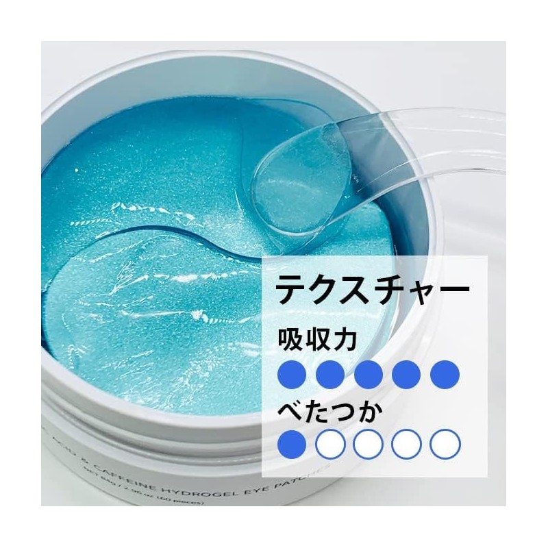Misoli Hyaluronic Acid & Caffeine Eye Pack, 60 Pieces, For