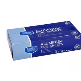 Berkley Jensen Restaurant Deli Paper Food Berkley Jensen Aluminum Foil Sheets, 500 ct