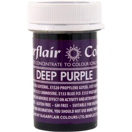 Sugarflair - Sugarflair Food Colouring Gel Paste Icing Colour - Deep Purple