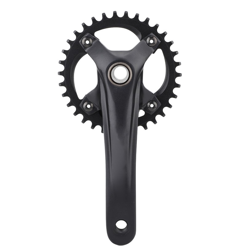 Bike Crank Arm Set Hollow Integrated Single Disc Aluminum Alloy