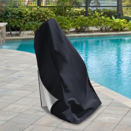 Pool Lift Chair Protective Cover,Heavy Duty 600D Outdoor Waterproof Swimming Pool Lift Chair Cover for Global Lift Legend Series,Black