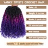 COOKOO 8 Inch 8 Packs Pre Looped Soft Yanky Twists