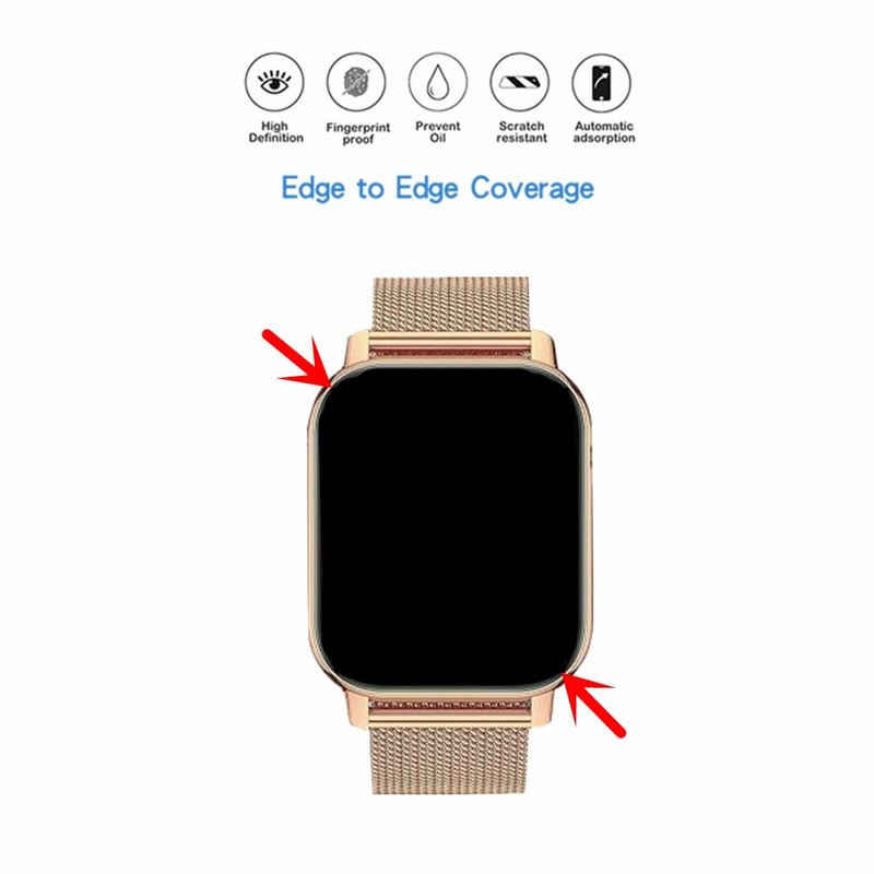 MIHENCE Screen Protector Compatible with Tisoutec G89 Pro Smartwatch 1.85
