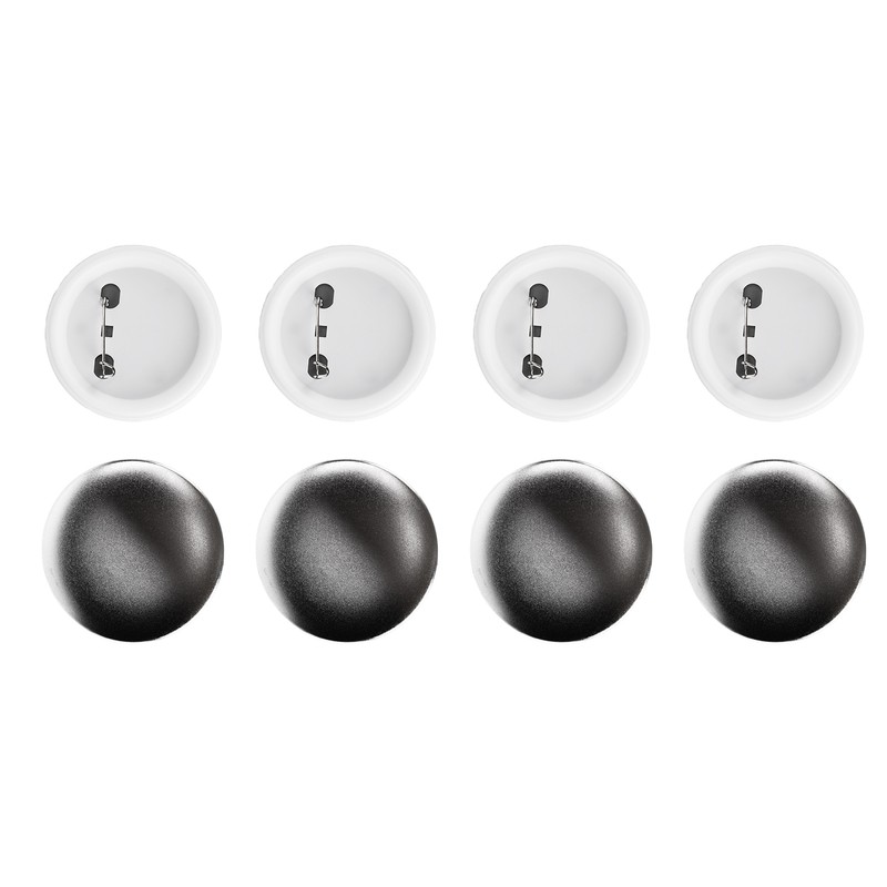 100Pcs Badge Back Cover Tinplate Plastic Base Avoid Rust Firm