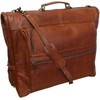 Amerileather Leather Three-suit Garment Bag - Brown (#2435-2)