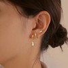 YADOCA 3 Pairs Gold Earrings Sets for Multiple Piercing, 14K