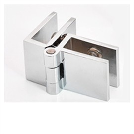 IIUUAYUVI DIY Cabinet Glass Door Hinges,Wine Door Hinges Glass Hinges, Hardware Suitable for Glass Thickness 5-8mm. 90/180/0 Degree Hinges (Color : 1, Size : 0 Degree Single)